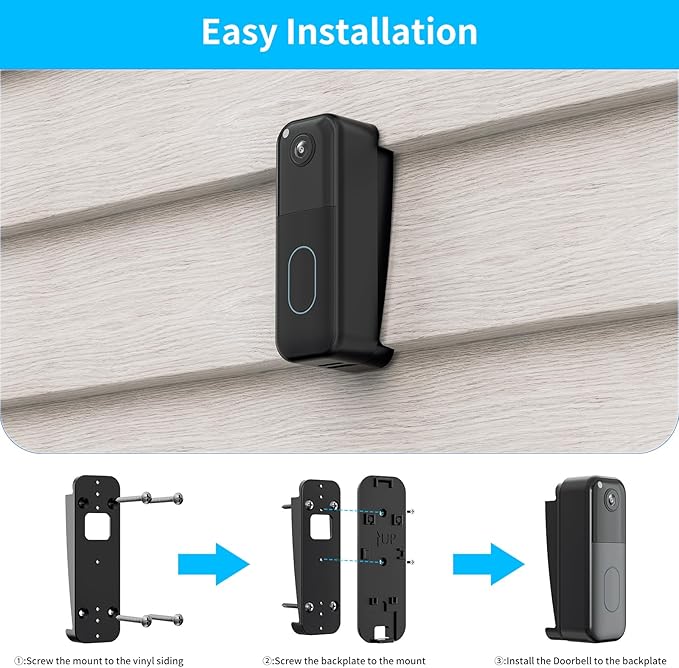 Blink Doorbell Vinyl Siding Mount, Compatible