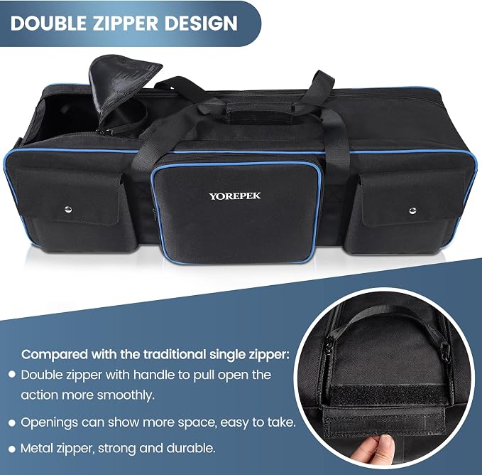 YOREPEK Tripod Carrying Case Bag 40.5", Resistant Light Stand Bag