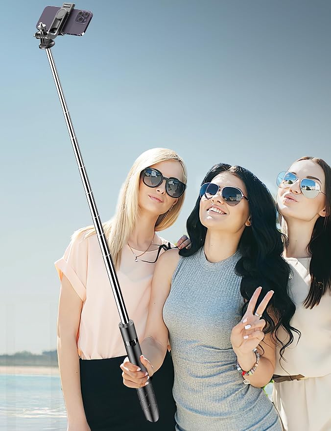 71" Phone Tripod & Selfie Stick, All in One Extendable Cell Phone Tripod