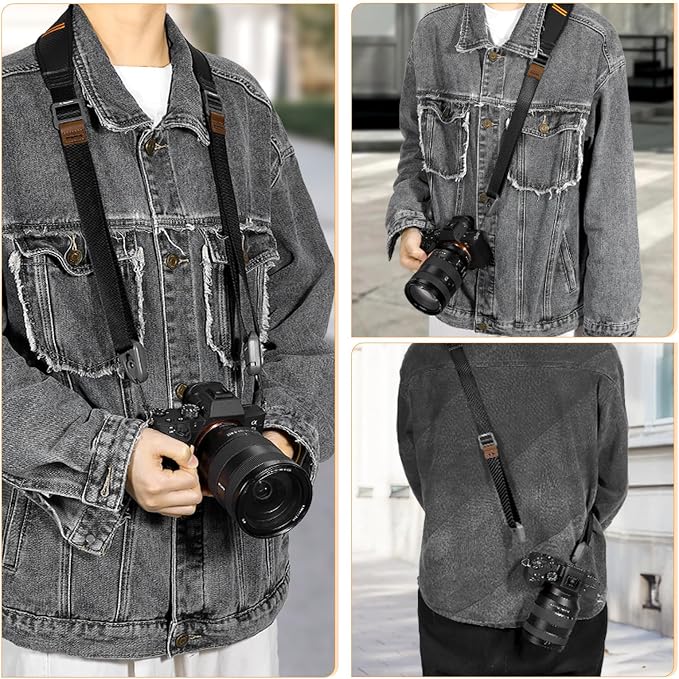 Camera Shoulder Strap Quick Release and Connection Wide Camera Neck Straps Long