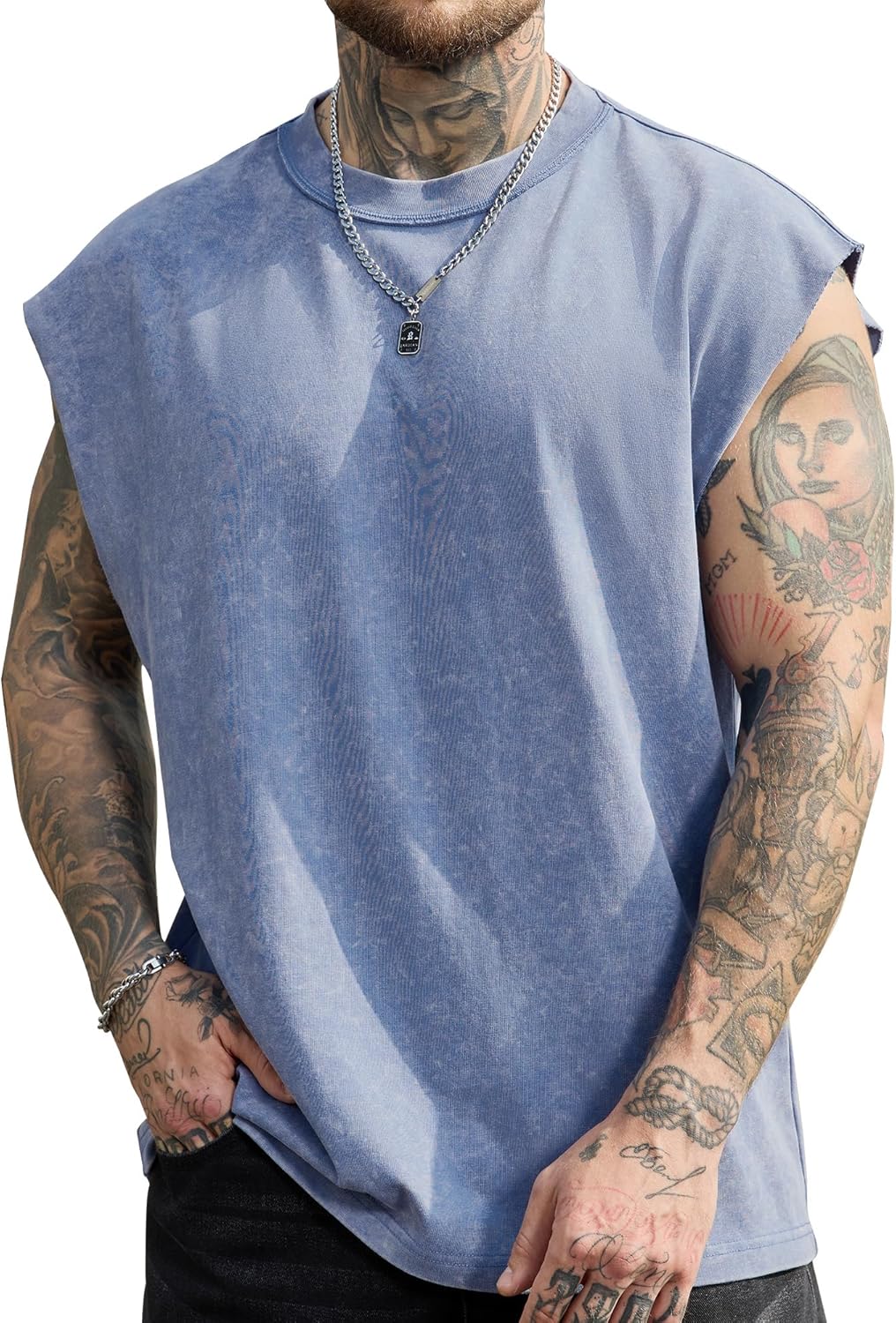 PLEPAN Men's Muscle Tank Tops - Sleeveless Workout Tee for Gym | Stylish & Comfortable Fit