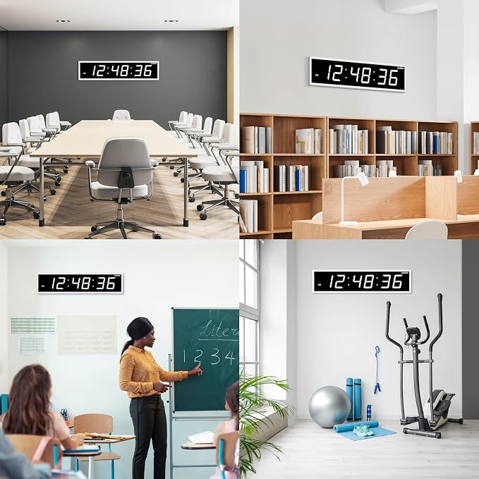 Ivation Oversized Large Digital Wall Clock