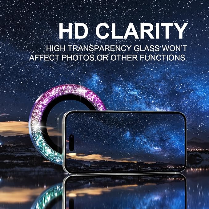 Choiche Compatible for iPhone 16 Pro/iPhone 16 Pro Max Camera Lens Protector