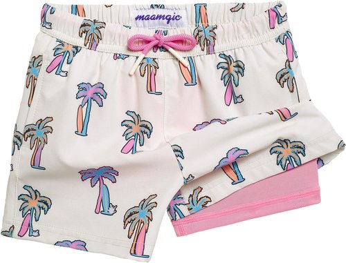 Maamgic Boys Swim Trunks - Quick Dry Swim Shorts with Compression Liner | Anti-Chafe Bathing Suit