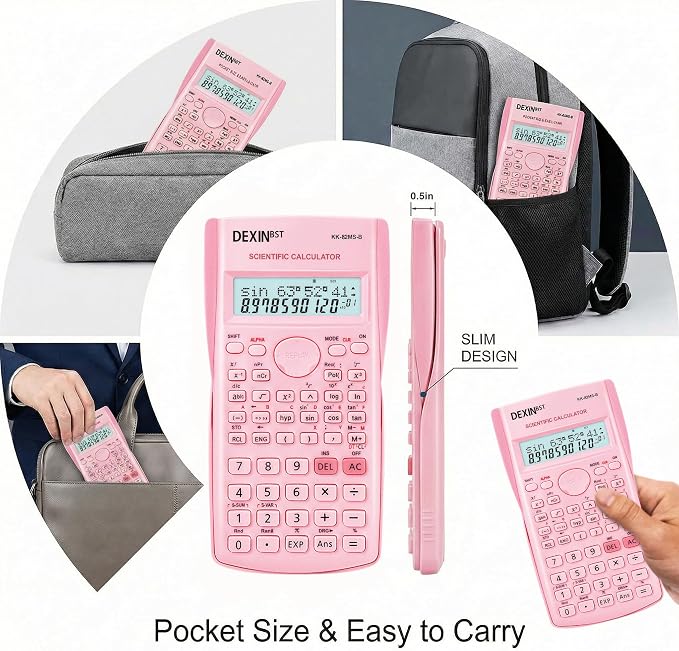 24 Pack Scientific Calculators, 2 Line Engineering Large Display Scientific