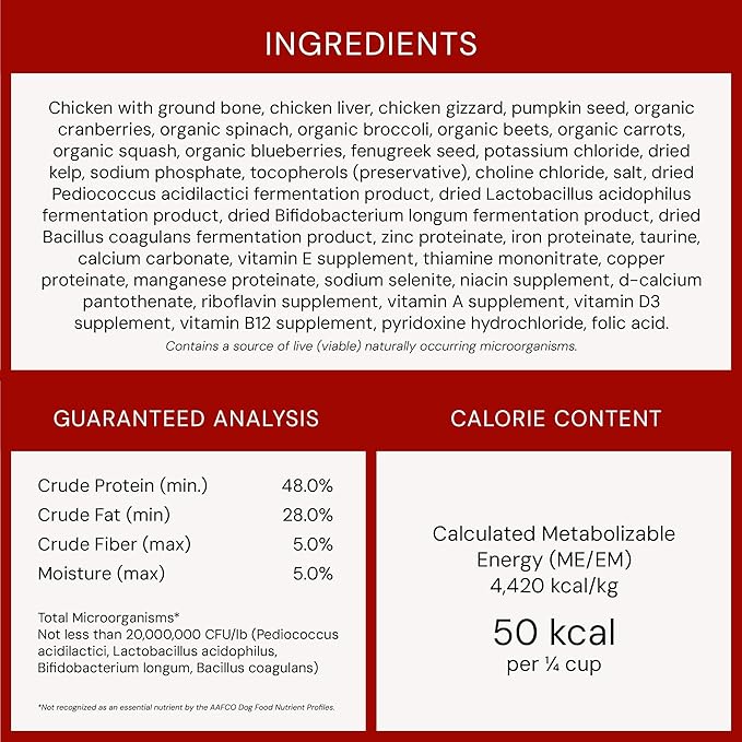 Stella & Chewy's Freeze-Dried Raw Chicken Meal Mixers- Dog Food Topper and Mixer - Made with 95% Cage-Free Chicken, Organs & Bone - Perfect for Picky Eaters - Grain-Free - 3.5oz