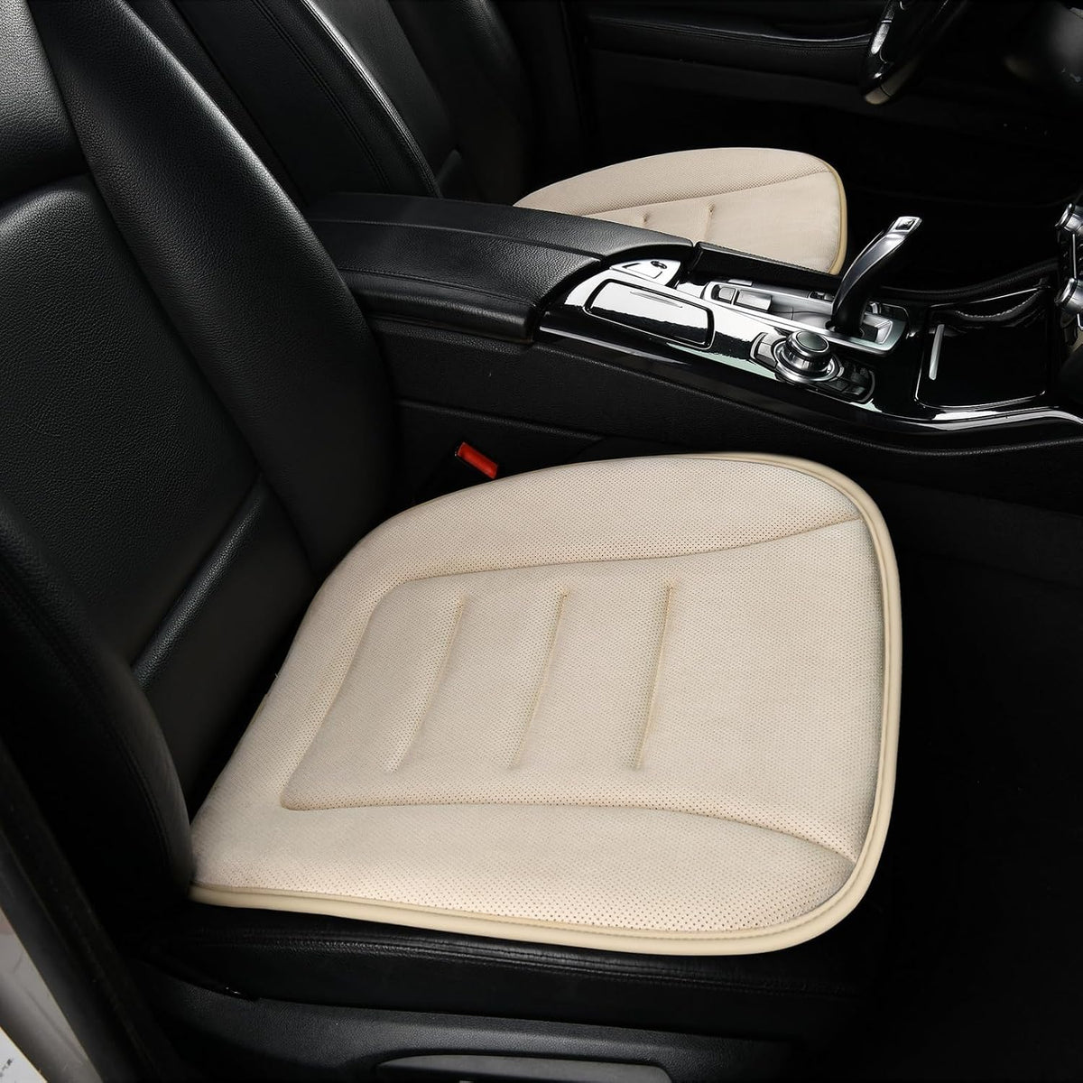 KAYI Car Seat Cushion, Memory Foam Car Seat Cushion, Anti Slip Rubber Bottom Car Seat Cushions for Driving, Suitable for Car and Office Chairs (Grey)