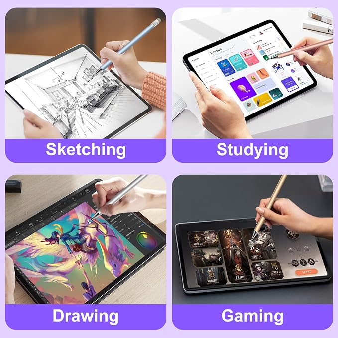 Stylus, Stylus Pen for Touchscreen, 2-in-1 Tip for Nintendo Switch | Disc &