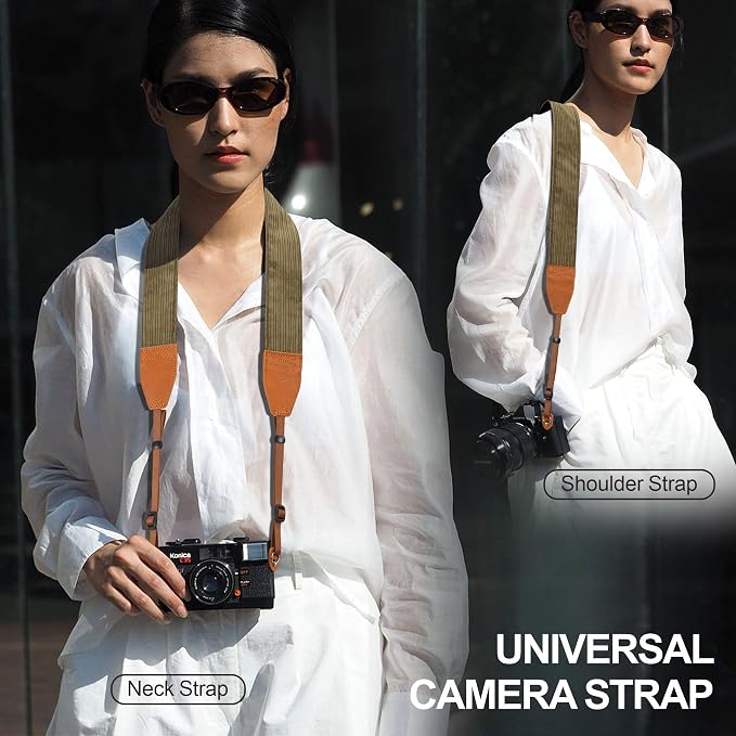 Padwa Lifestyle Olive Green Corduroy Camera Strap