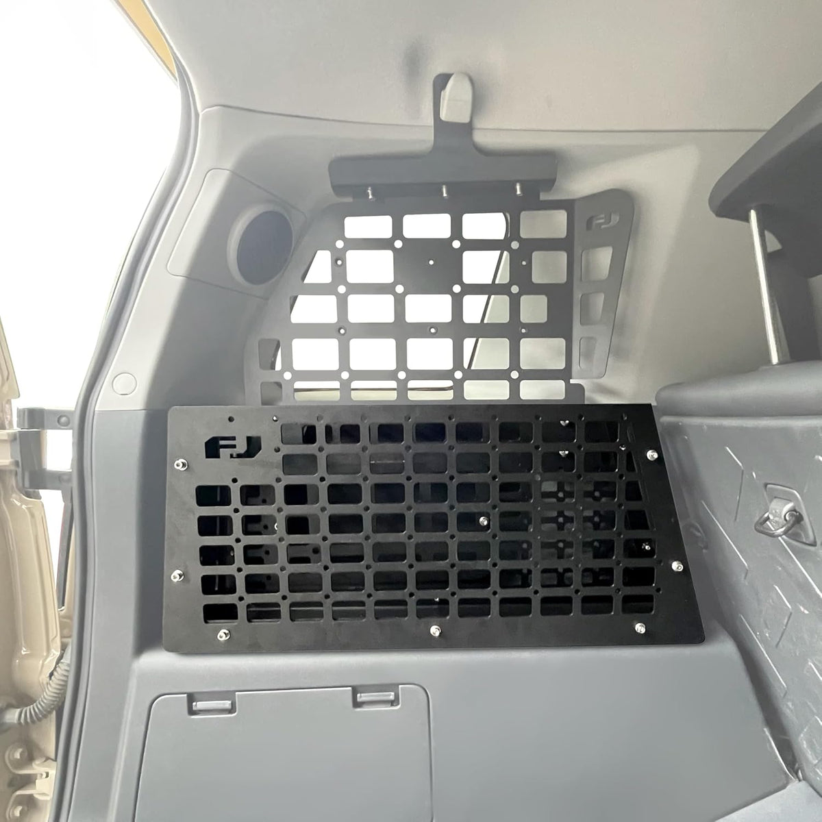 HIGH FLYING for Toyota FJ Cruiser (XJ10) 2007-2022 MOLLE Panel Storage Basket Trunk Shelf Organizer Interior Rear Cargo Racks Holder (Driver Side Storage Box)