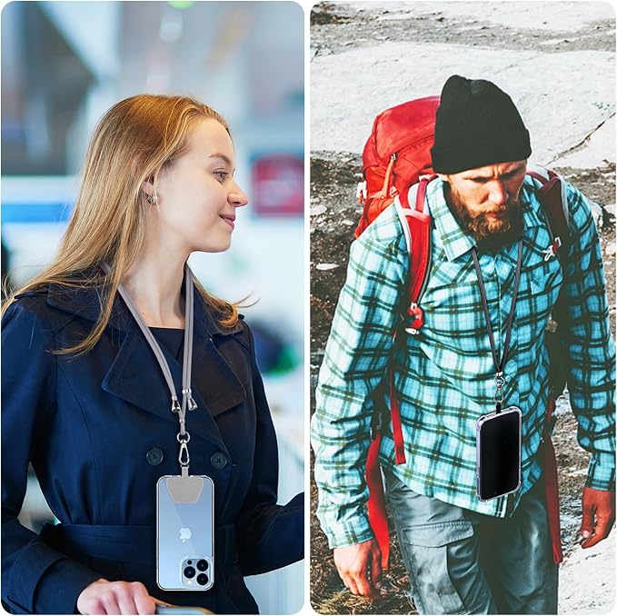 CACOE Phone Lanyard 2 Pcs-2 Pcs Adjustable Neck Strap, Universal Crossbody