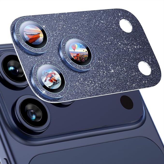 Uyiton Compatible with iPhone 17 Pro Max Camera Lens Protector Bling