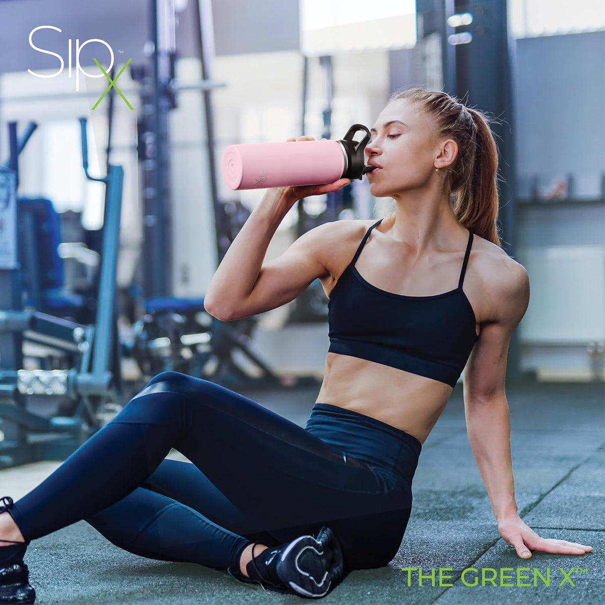 SipX™ Insulated Water Bottle - 18 oz Leakproof Stainless Steel | Triple Insulated for 24-Hour Cold & 12-Hour Hot - Durable Light Pink Bottle for School, Gym, Travel