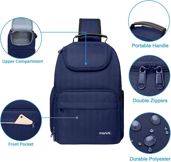 MOSISO Camera Sling Bag, DSLR/SLR/Mirrorless Camera Case Crossbody Photography