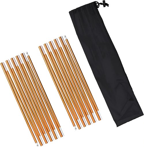 Aluminum Tent Poles - 2 Pack 11.8 ft 7001 Alloy Replacement Bars for Hiking & Camping