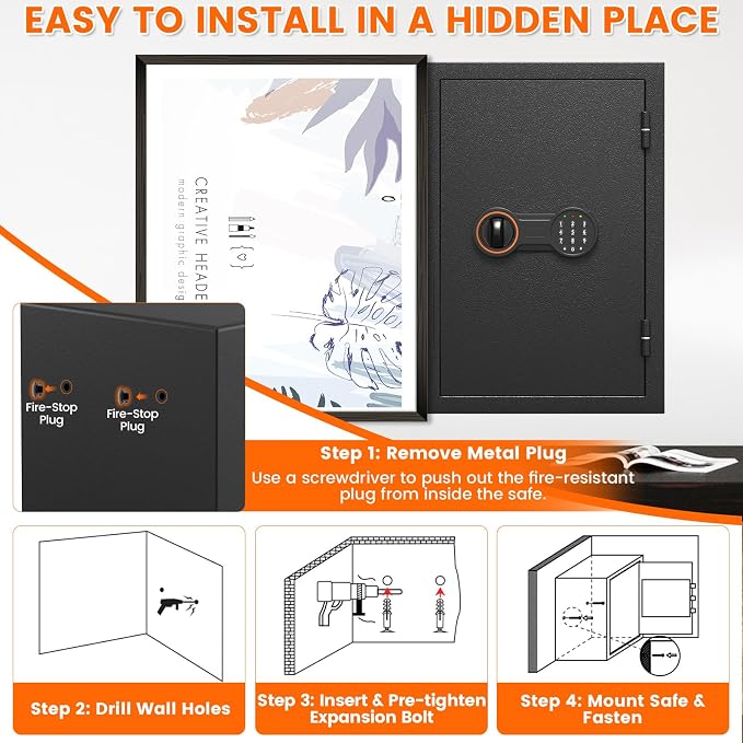 2026 35-Min 1700°F Fire Proof Safe