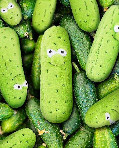 Big Teeth Big Dill Pickle Putter Cover, Plush Funny Putter Head Covers, for Blade, Half Mallet and Hybrid Club, Jar More Putts Funny Putter Cover, Drawstring Closure, You're A Big Dill to Me