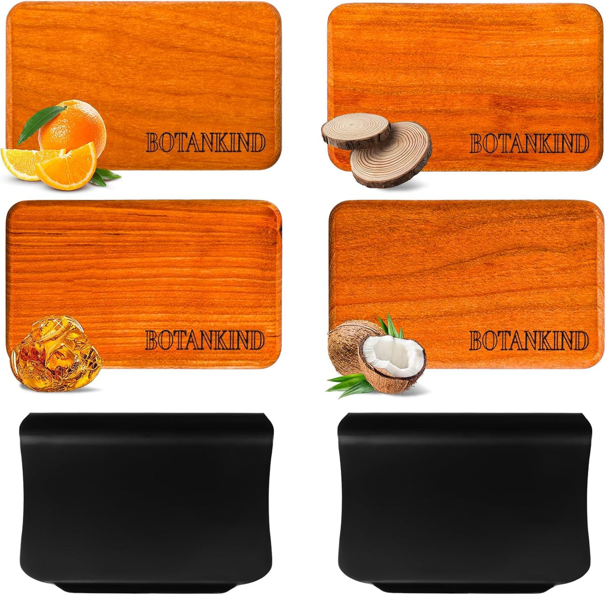 Car Air Freshener- Original Wood Air Freshener-Car Odor Eliminator for Visor Clip-Long Lasting Scent - 4 pack Included 2 Clips