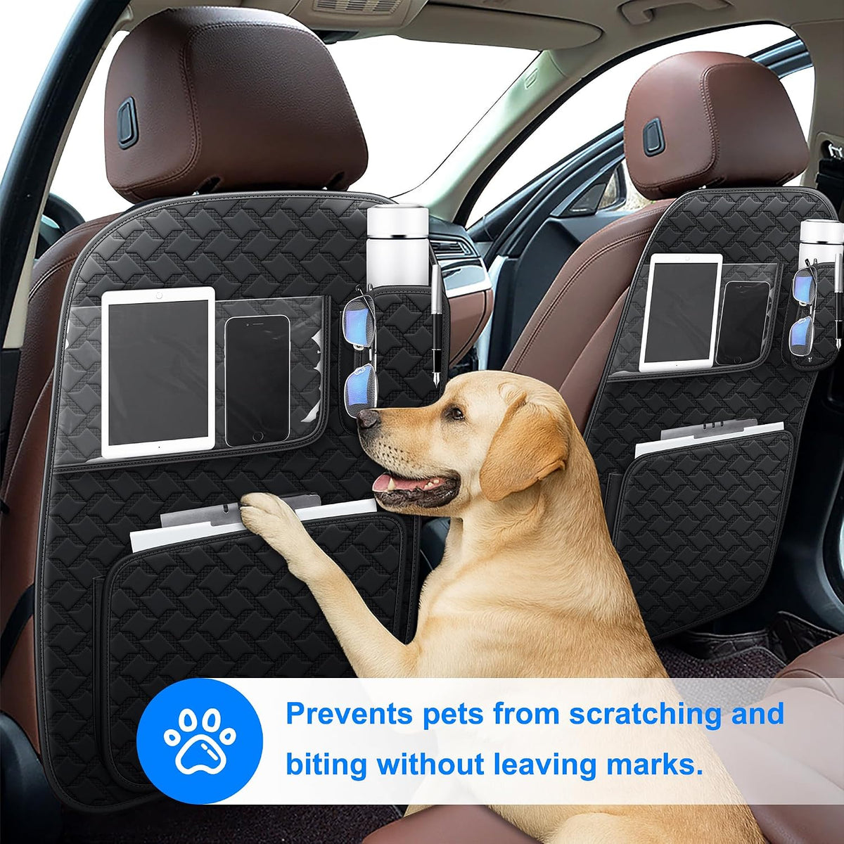 Car Kick Mats Back Seat Protector for Toyota RAV4 2 Pack