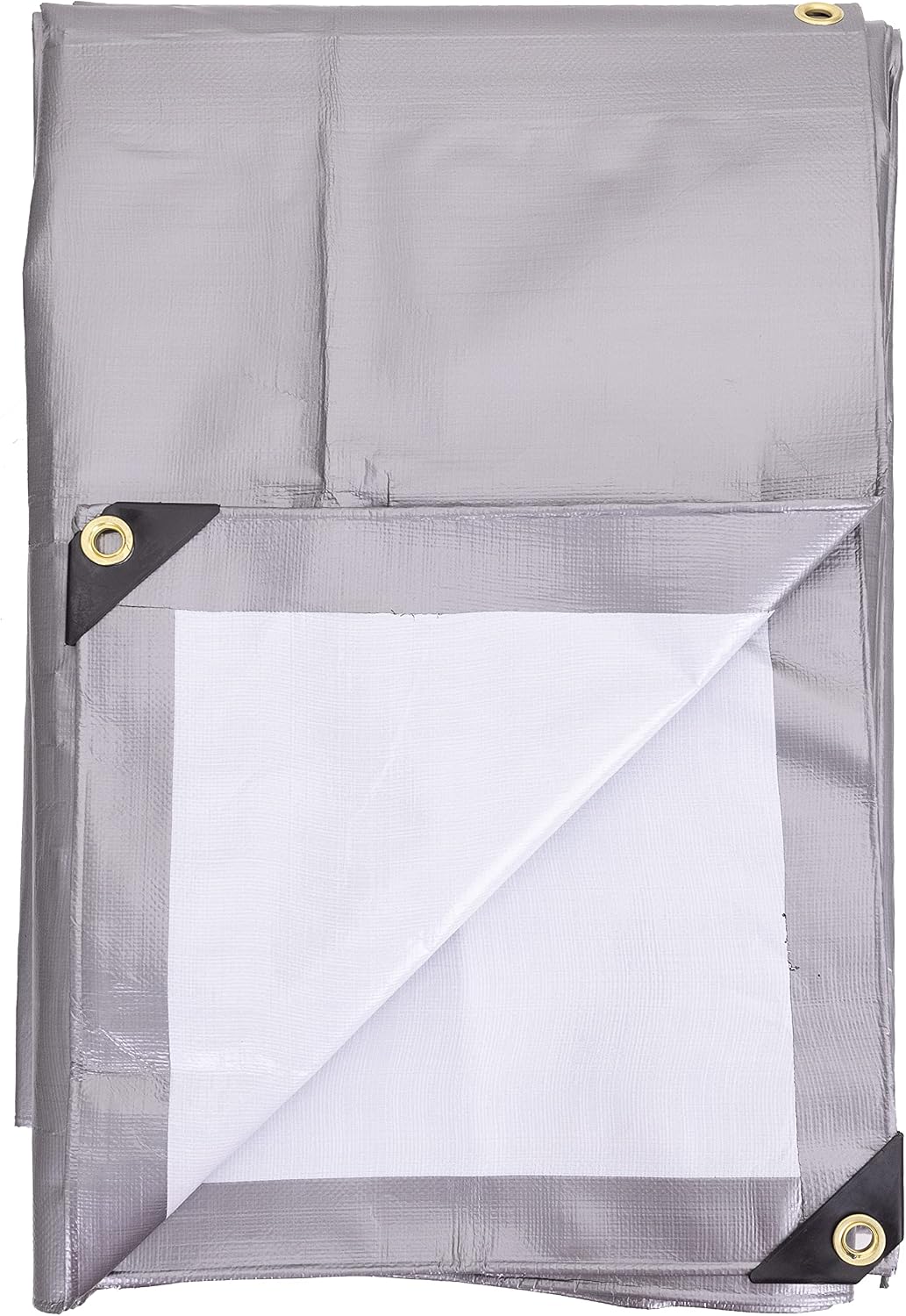 Kotap 10 x 12 Ft. Ultra Heavy-Duty Protection/Coverage Tarp, Superior Weave for Greater Longevity, 16-mil, Reversible, Multi-Use, Waterproof, Silver-White, 1-Pack (TUH-1012)