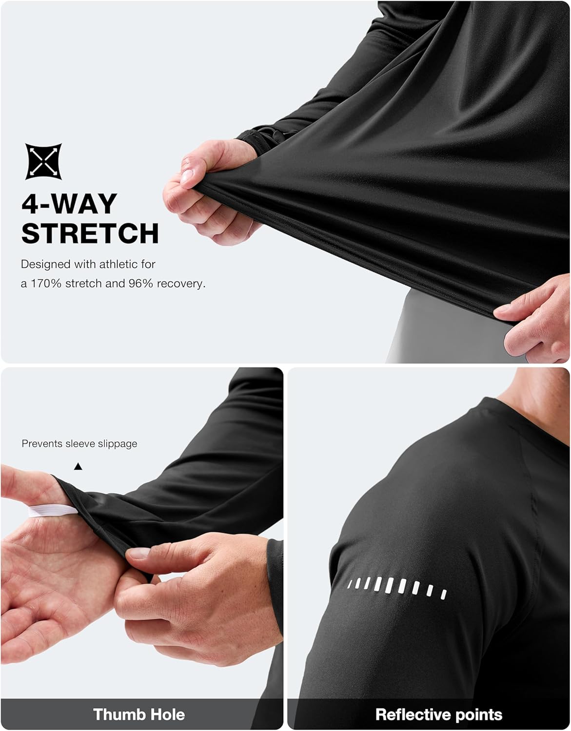 Skiennix Men's Long Sleeve Sun Protection Shirt - UPF 50+ | Lightweight & Breathable