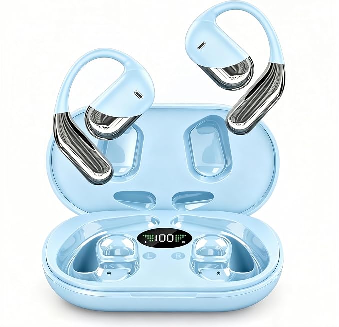 AI Open Ear Earbuds Translation Headphones, Real-Time 2-Way Language Translator