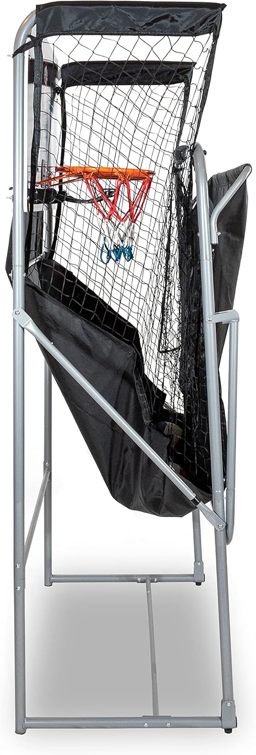 Pop-A-Shot - Dual Shot Arcade Basketball Game | 10 Game Modes & Paddle Scoring | Foldable Design for Easy Storage