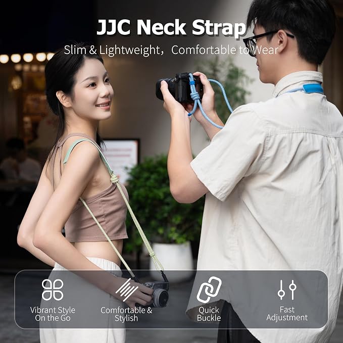 128cm Adjustable Vintage Braided Rope Camera Neck Shoulder Strap