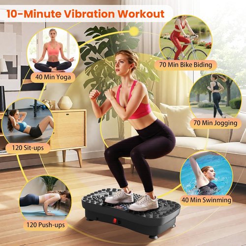 AXV Vibration Plate - Full Body Fitness Machine for Lymphatic Drainage & Weight Loss | Gym Shaker Pad