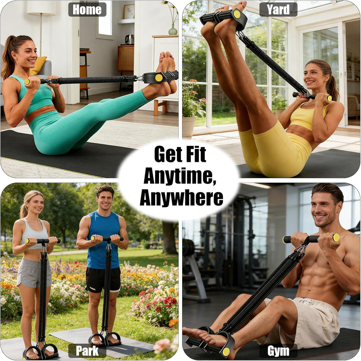 Pedal Resistance Band by [Brand Name] - Non-Slip Foot Pedals for Abdominal, Arm & Leg Workouts | Adjustable Design