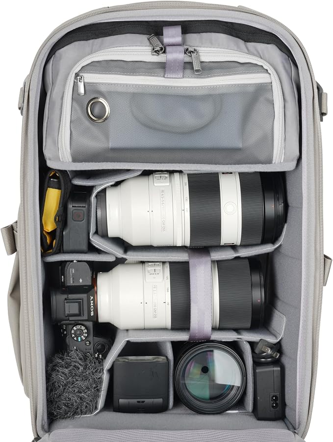 VANGUARD VEO Metro B30L Camera & Everyday Backpack – Fits 70–200mm Attached