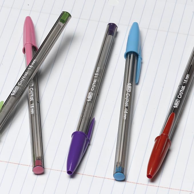 BIC Cristal Xtra Bold Ballpoint Pens, Bold Point, School Supplies