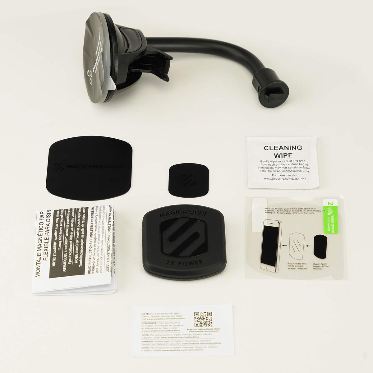 Scosche X-Large MagicMount Passive Window Stand Holder - Black