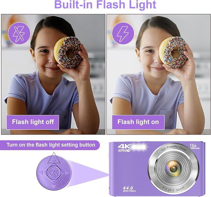 Digital Camera, FHD 4K Digital Camera