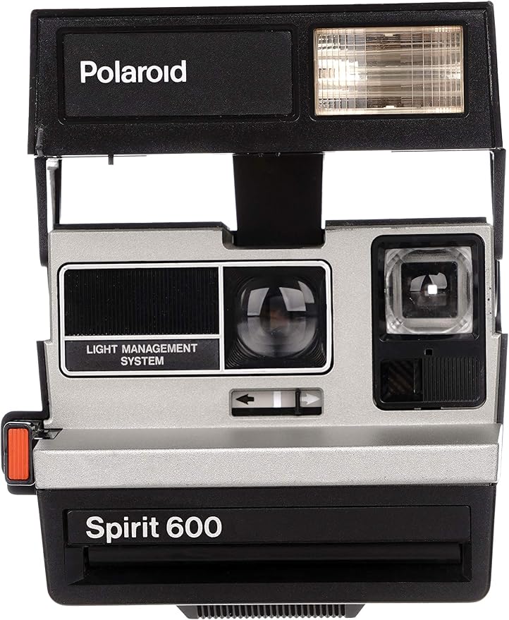 Polaroid Spirit 600 Vintage Instant Camera – Silver/Gray Front – Refurbished &