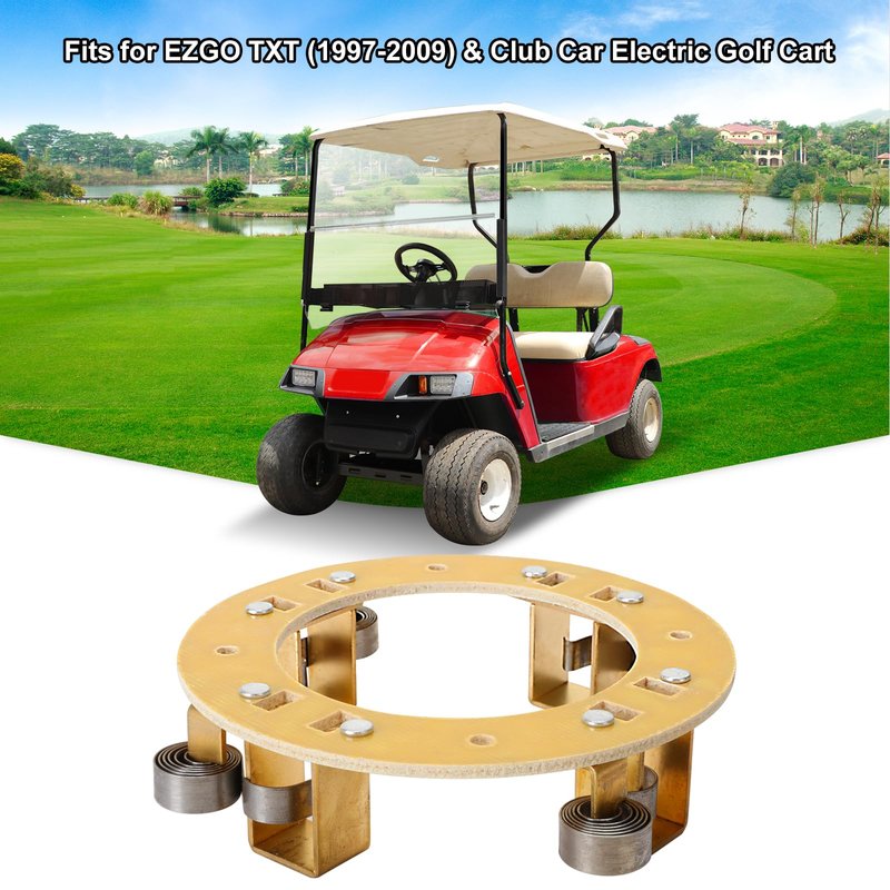 Roykaw Golf Cart ADC Motor Brush Holder Plate for EZGO TXT (1997-2009) & Club Car Electric Golf Cart, Golf Cart Motor Brush Spring, OEM#73120-G15/102186101