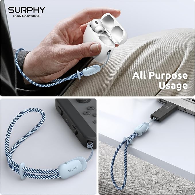 SURPHY 2 Pack Phone Lanyard for Cellphone Case, Phone Wrist Strap for Case