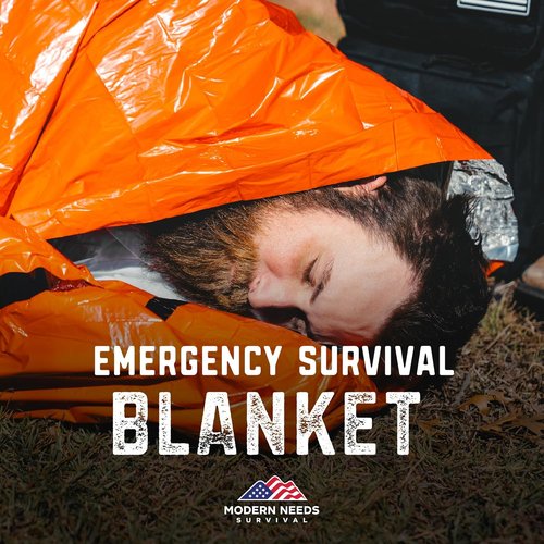 **MODERN NEEDS Emergency Sleeping Bag - Thermal Bivy Sack & Survival Blanket | Ideal for Hiking & Outdoor Use**