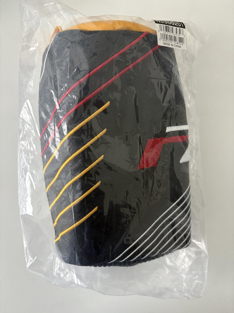 TaylorMade R7 Quad Mini Driver Headcover, Black with Red and Yellow Stripes, Golf Club Cover