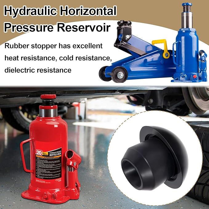 12pcs Hydraulic Jack Oil Filler Plug, Conical Floor Jack Plug, Universal Bottle Jack Accessories, Rubber Jack Filler Bung for Oil Reservoir Filler Hole