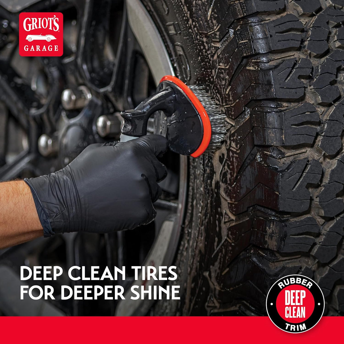 Griot's Garage Rubber Cleaner for Car Cleaning and Detailing, Works on Tires, Trims, and Moldings 11136, 35oz