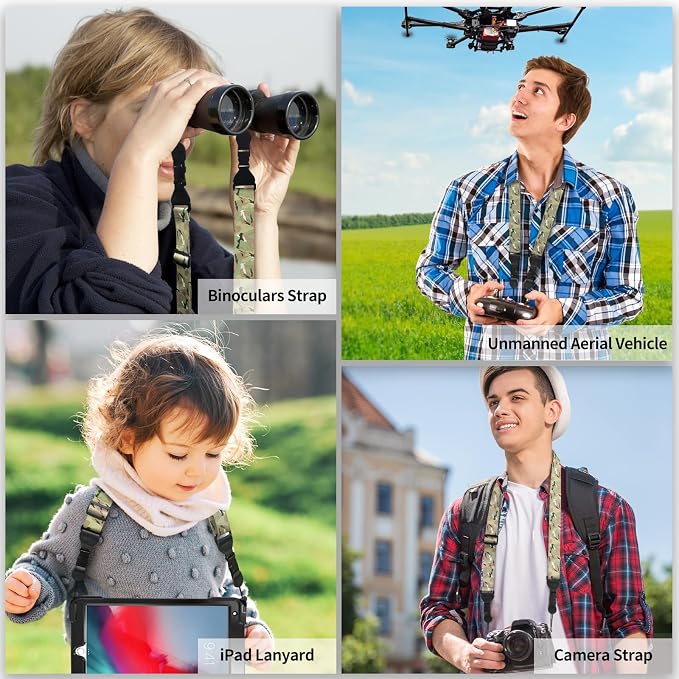 FIEIL Adjustable Shoulder Strap, Nylon Camera Strap, Comfortable Neck Strap
