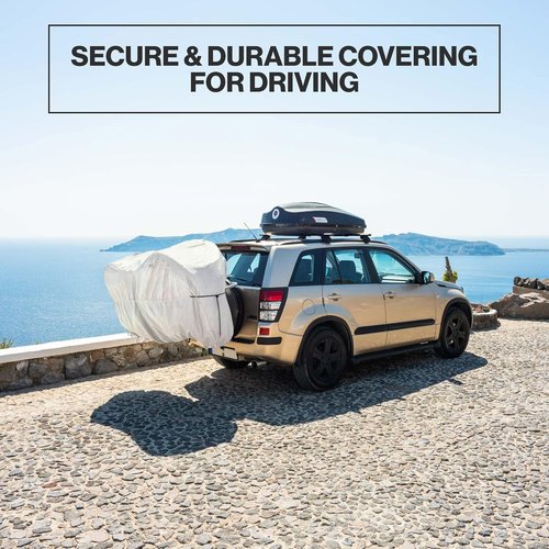 300D Bike Cover - Durable Grey Protection for Up to 3 Bikes | XXL Size