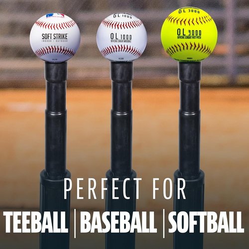 Franklin Sports Baseball Batting Tee - Adjustable Heavy-Duty Hitting Tee for Baseball & Softball Practice