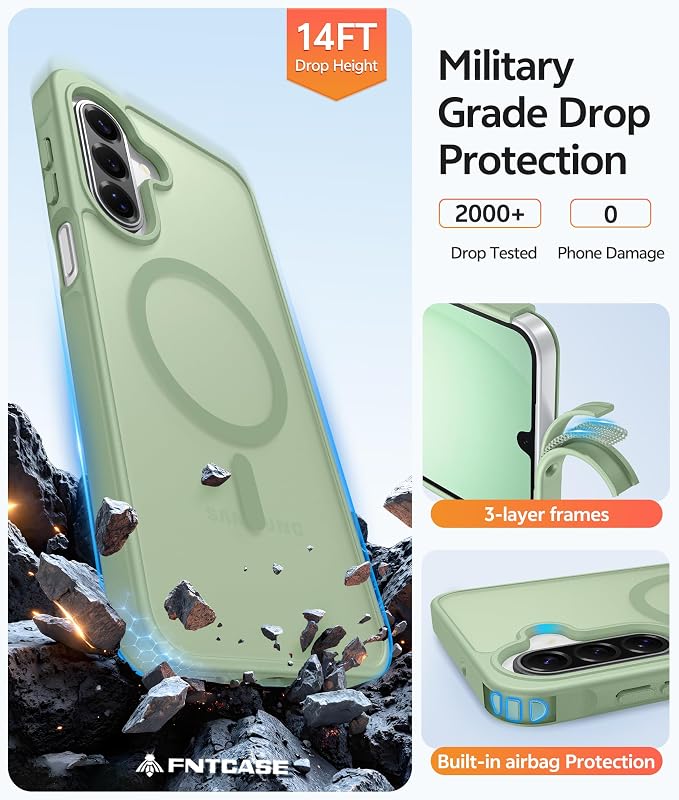 FNTCASE for Galaxy A17/A16 5G Phone Case: for Samsung A17 Cases Matte
