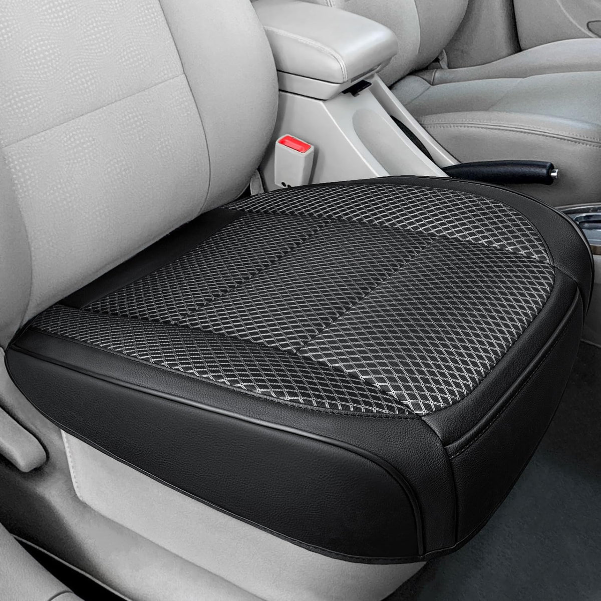 2 Pack Black Ventilated Cooling Car Seat Covers for Summer