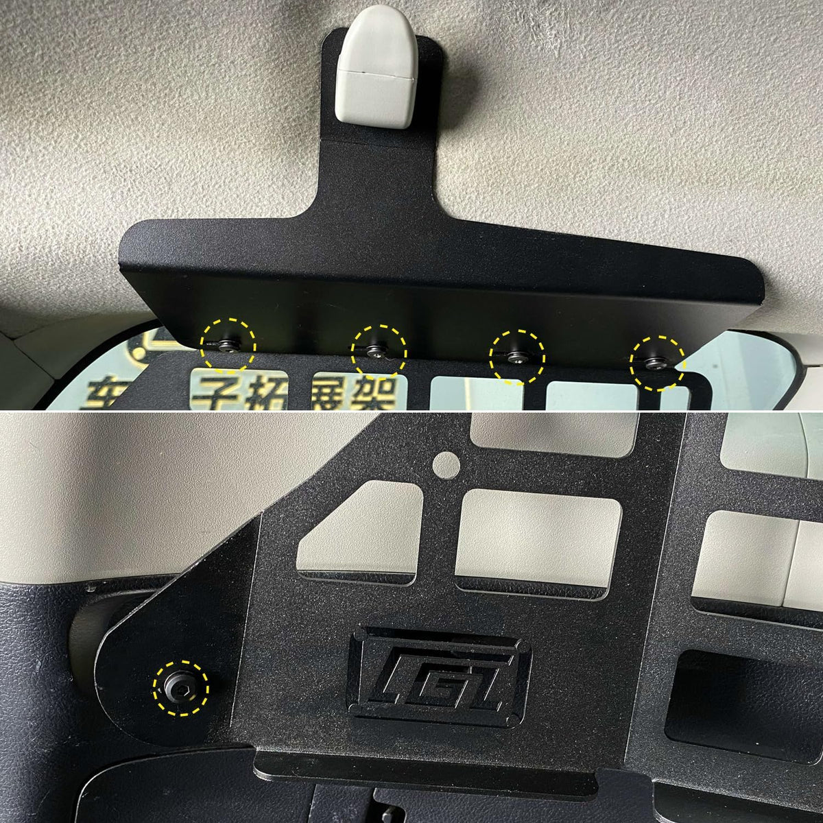 L2R 2010-2024 Toyota 4Runner Side Window Shelf Car Rear Trunk Storage Rack Molle Panel Modular Storage Aluminum Alloy 1 Set