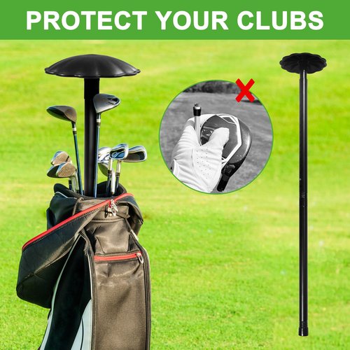 Dreamillo Golf Travel Bag Support Pole – Adjustable 27"–56" Telescopic Alloy Steel Support Rod with Protective Cap for Golf Club Travel Protection