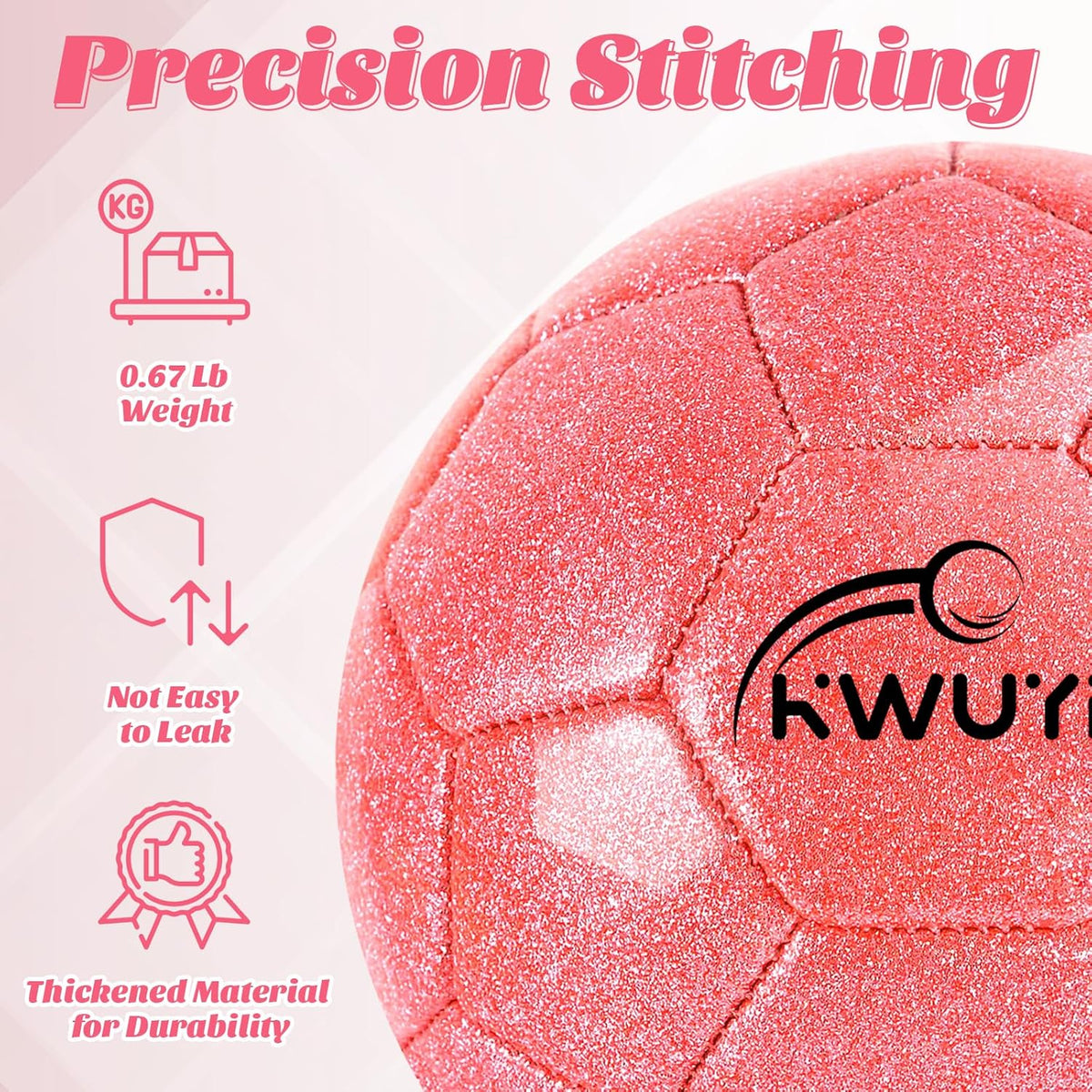 Skiennix 4Pcs Soccer Goals Set - Indoor Soccer Nets with 2 Toddler Balls & Pump - Pink/Purple