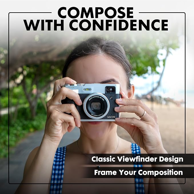 Minolta Retro Digital Camera – 48MP Autofocus Compact